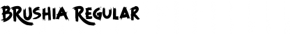 Download BRUSHIA Regular Font Title Preview
