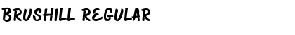 Download Brushill Regular Font Title Preview