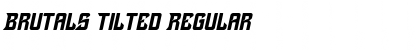 Download Brutals Tilted Regular Font Title Preview