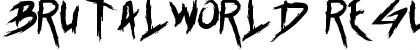 Download Brutalworld Regular Font Title Preview
