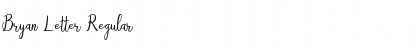 Download Bryan Letter Regular Font Title Preview