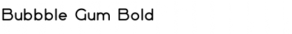 Download Bubbble Gum Bold Font Title Preview