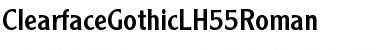 Download ClearfaceGothicLH55Roman Roman Font Title Preview