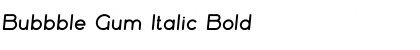 Download Bubbble Gum Italic Bold Font Title Preview