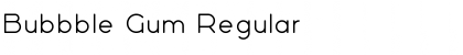 Download Bubbble Gum Regular Font Title Preview