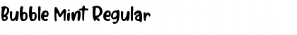 Download Bubble Mint Regular Font Title Preview