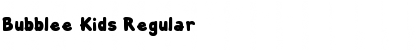 Download Bubblee Kids Regular Font Title Preview