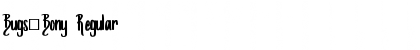 Download Bugs_Bony Regular Font Title Preview