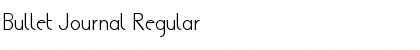 Download Bullet Journal Regular Font Title Preview
