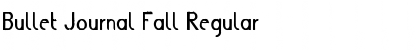 Download Bullet Journal Fall Regular Font Title Preview