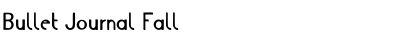 Download Bullet Journal Fall Font Title Preview