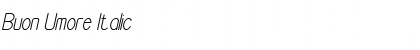 Download Buon Umore Italic Font Title Preview