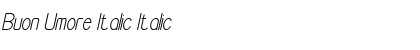 Download Buon Umore Italic Italic Font Title Preview