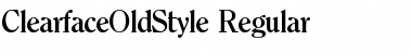 Download ClearfaceOldStyle Regular Font Title Preview