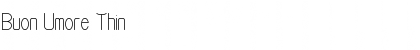 Download Buon Umore Thin Font Title Preview