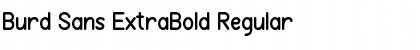 Download Burd Sans ExtraBold Regular Font Title Preview