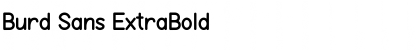 Download Burd Sans ExtraBold Font Title Preview