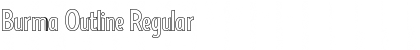 Download Burma Outline Regular Font Title Preview