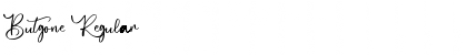 Download Butgone Regular Font Title Preview