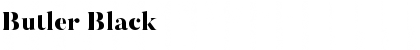 Download Butler Black Font Title Preview