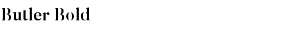 Download Butler Bold Font Title Preview