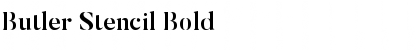 Download Butler Stencil Bold Font Title Preview