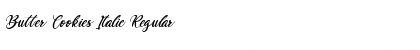 Download Butter Cookies Italic Regular Font Title Preview