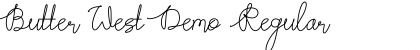 Download Butter West Demo Regular Font Title Preview