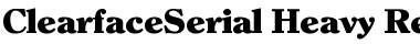Download ClearfaceSerial-Heavy Regular Font Title Preview