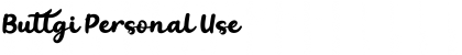 Download Buttgi Personal Use Font Title Preview