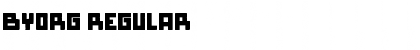 Download Byorg Regular Font Title Preview
