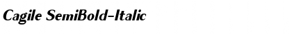 Download Cagile SemiBold-Italic Font
