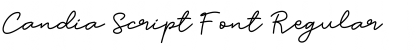 Download Candia Script Font Regular Font Title Preview