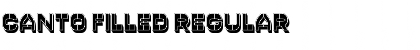 Download Canto Filled Regular Font Title Preview