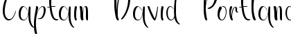 Download Captain David Portland DEMO Regular Font Title Preview