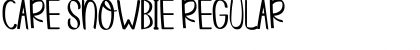 Download CARE SNOWBIE Regular Font Title Preview