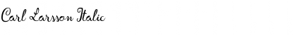 Download Carl Larsson Italic Font Title Preview