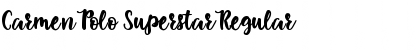 Download Carmen Polo Superstar Regular Font Title Preview