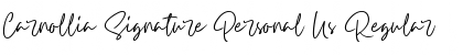 Download Carnollia Signature Personal Us Regular Font Title Preview