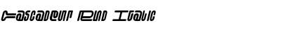 Download Cascadeur Rnd Italic Font Title Preview