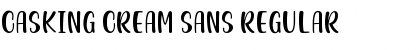 Download Casking Cream Sans Regular Font Title Preview