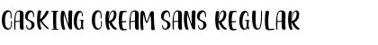 Download Casking Cream Sans Regular Font Title Preview
