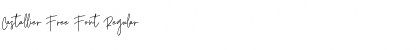 Download Castallier Free Font Regular Font Title Preview