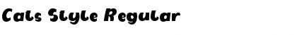 Download Cats Style Regular Font Title Preview