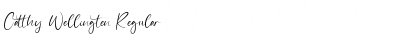 Download Catthy Wellingten Regular Font Title Preview