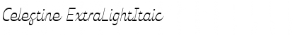 Download Celestine ExtraLightItaic Font Title Preview