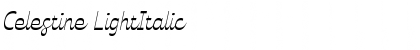 Download Celestine LightItalic Font Title Preview