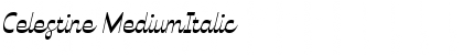 Download Celestine MediumItalic Font Title Preview