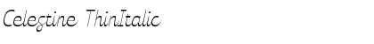 Download Celestine ThinItalic Font Title Preview