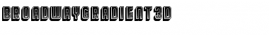 Download Broadway Gradient 3D Regular Font Title Preview